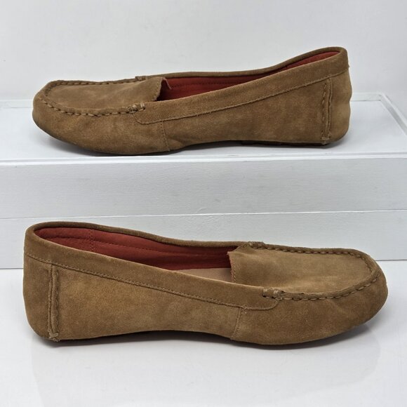 Ugg Milana Loafer Slip On Classic Chestnut Tan Suede Leather Women's Size 8.5 - Picture 2 of 10